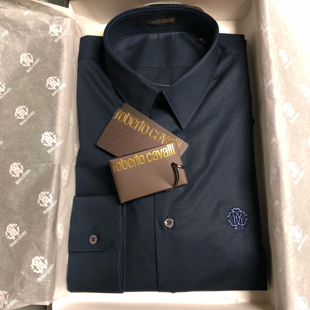 💥 Roberto Cavalli men’s slim fit dress shirt 💥